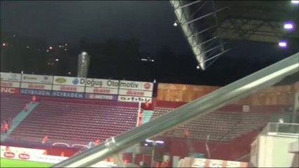 TRABZONSPOR - LAZIO , PREPARTIT DILUVIO E GABBIANI TRABZO