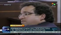 Ciudadanos colombianos piden se garantice derecho a la protesta social