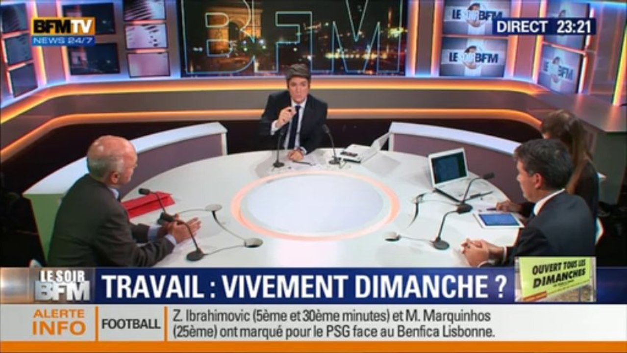 02/10/13 Olivier Faure opposé à Marc le Fur sur le travail du dimanche