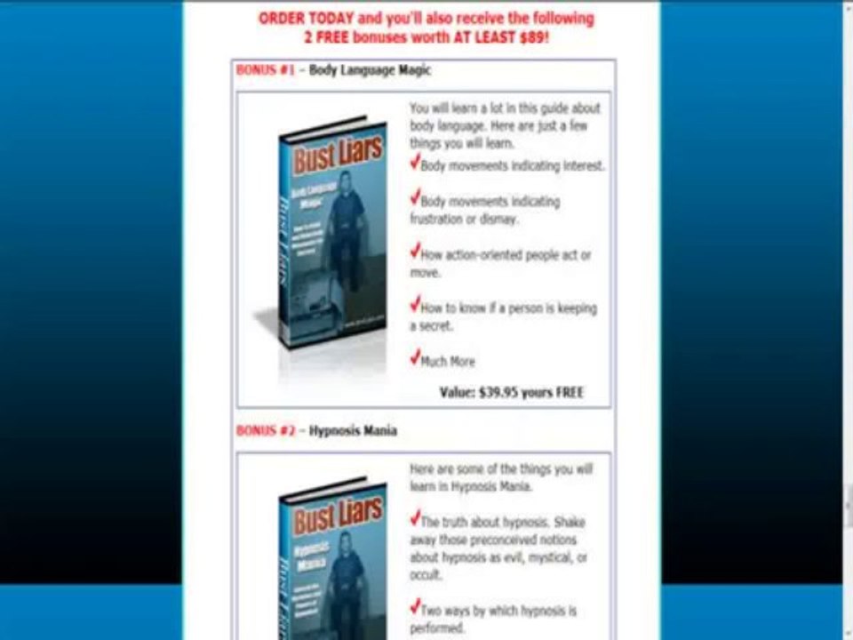 Bust Liars - Almost Zero Competition Review + Bonus