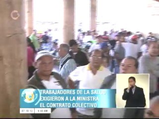 Trabajadores consignaron documento al Ministerio de Salud para exigir aumento salarial