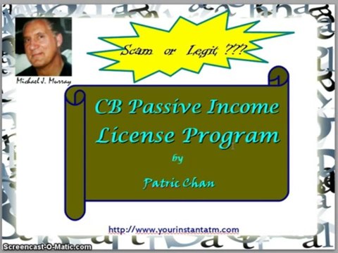 Don't Buy CB Passive Income License Program by Patric Chan - CB Passive Income Review Video