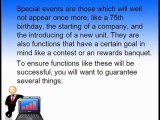 Five Tricks Of Special Events Planning