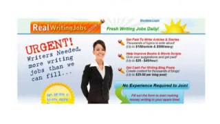 Real Writing Jobs - Creative Writing: the Best Work At Home Jobs