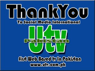 Thank You To Social Media (world) Form Utv Pakistan