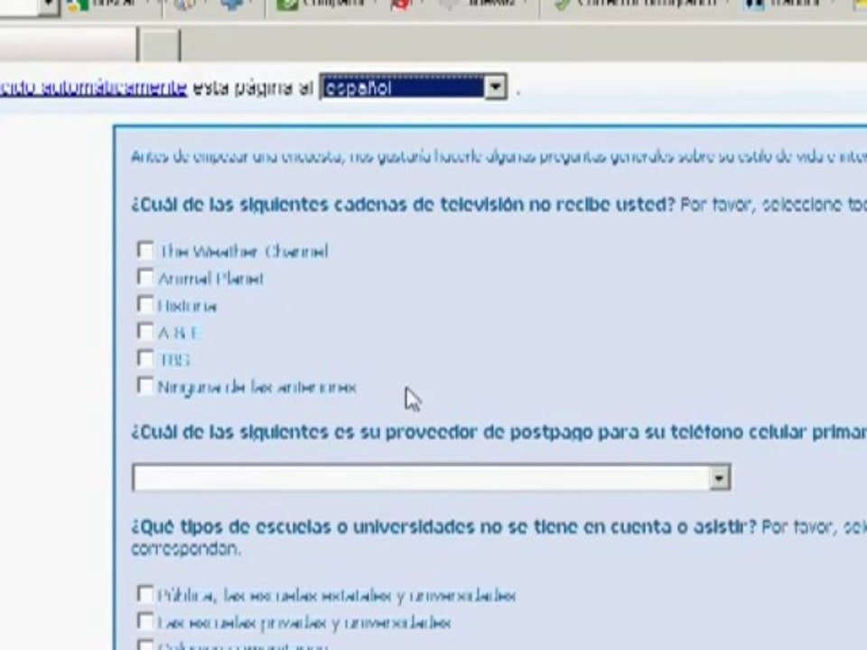 Encuestas Remuneradas   en Ingles sin saber Ingles