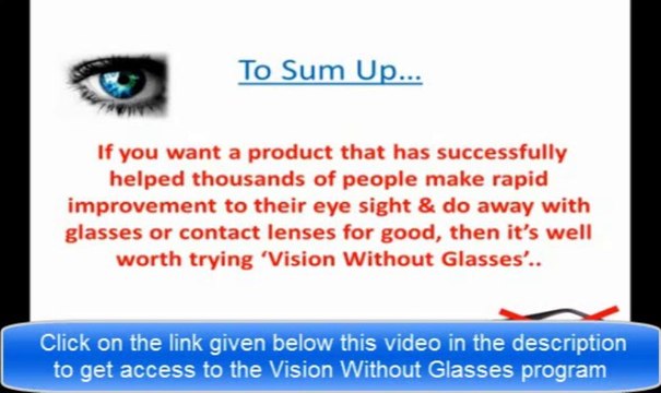Vision Without Glasses ►► Improve Your Eyesight
