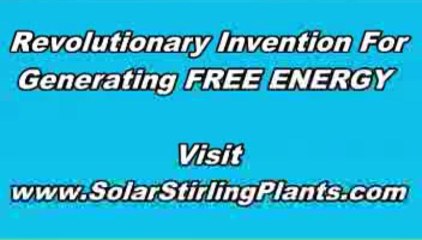 BANNED Video, Solar Stirling Plant SCAM Watch the video and decide for yourself