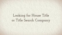 house title & title search company
