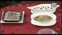 Hasb-e-Zauq with Samina Jaleel, Walnut Browny, Tarka Daal & Matar Mushroom Masala, 3-10-13