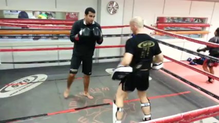 VosGym Amsterdam: Pads Fight Training with Sensei Fransois and Giga