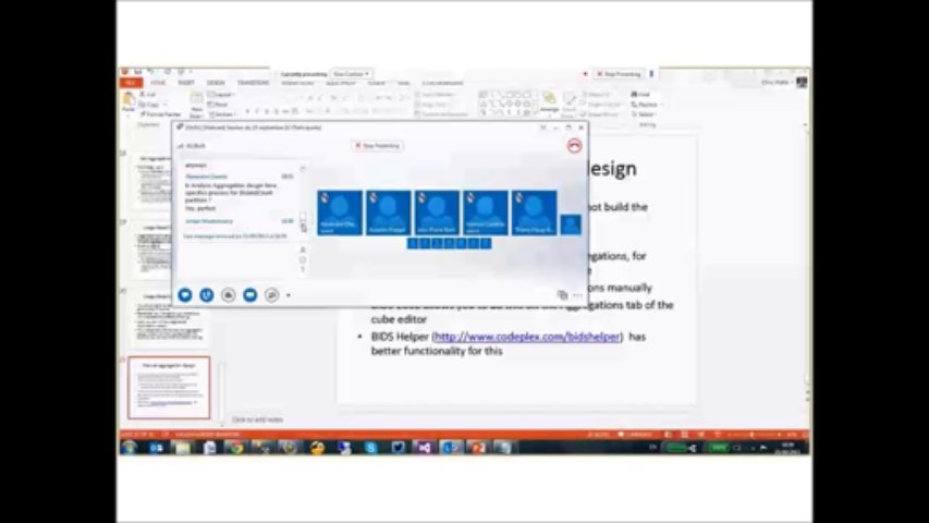 GUSS Webcasts - Septembre 2013 - Design Aggregations - Chris Webb