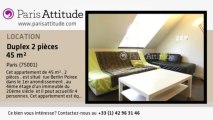 Duplex 1 Chambre à louer - Châtelet, Paris - Ref. 8369
