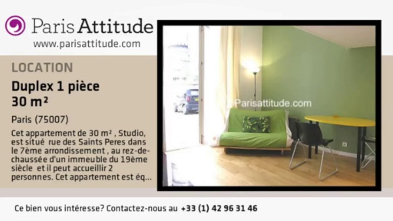 Duplex Studio à louer - St Germain, Paris - Ref. 7420