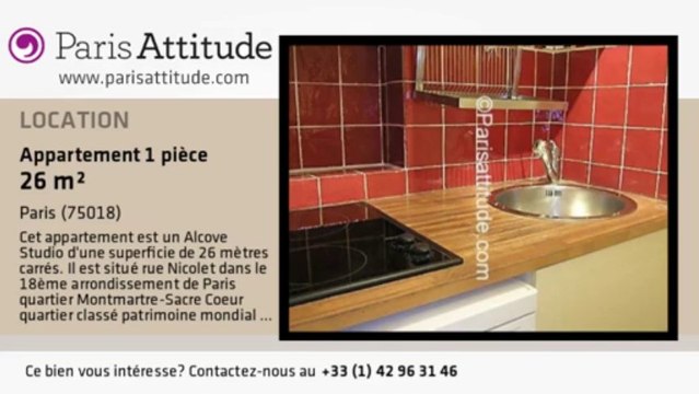 Appartement Alcove Studio à louer - Sacré Cœur, Paris - Ref. 4246