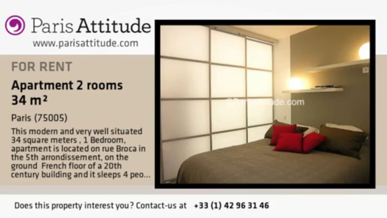 1 Bedroom Apartment for rent - Port Royal, Paris - Ref. 6205