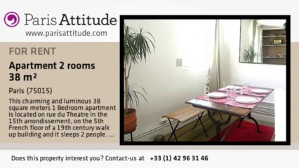 1 Bedroom Apartment for rent - Commerce, Paris - Ref. 4377