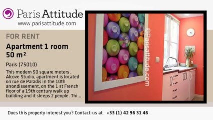 Alcove Studio Apartment for rent - Poissonnière, Paris - Ref. 5861