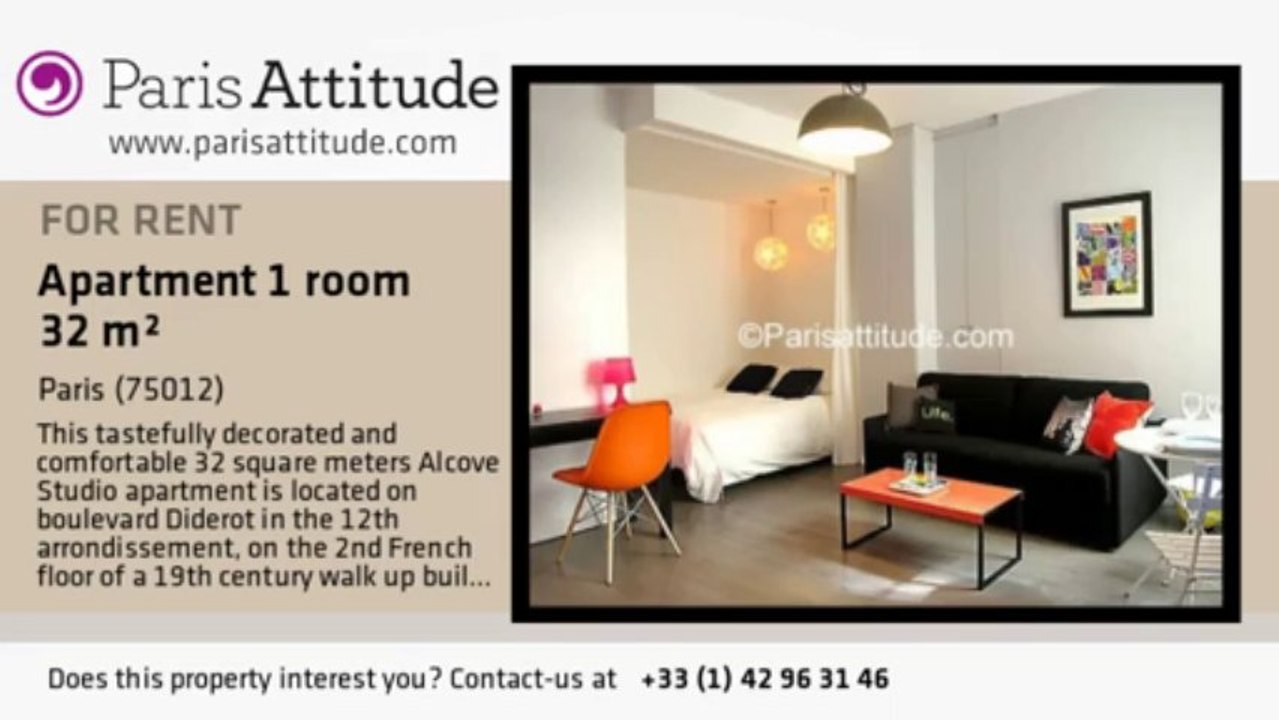 Alcove Studio Apartment for rent - Reuilly Diderot, Paris - Ref. 4386