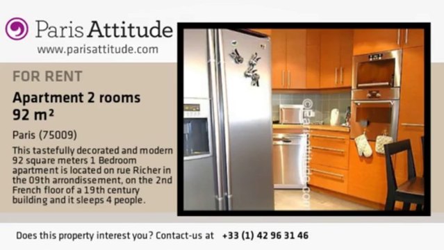 1 Bedroom Apartment for rent - Notre Dame de Lorette, Paris - Ref. 3645