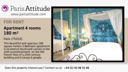 3 Bedroom Apartment for rent - Rue de la Pompe, Paris - Ref. 3950