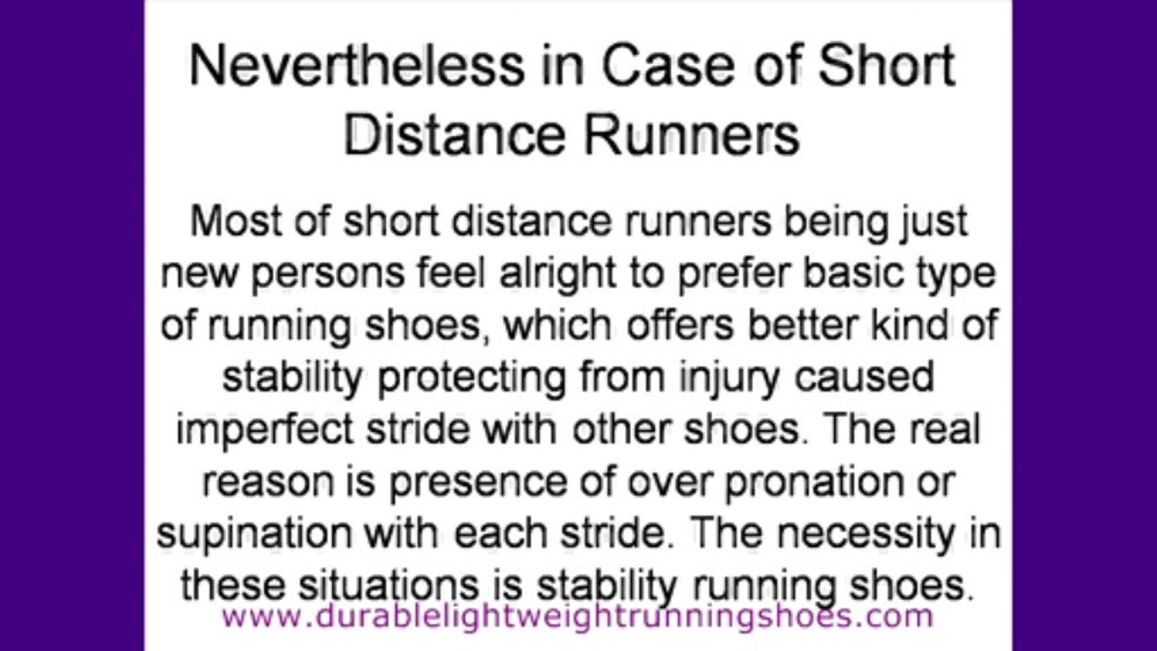 Lightweight Running Shoe Versus Stability Shoe