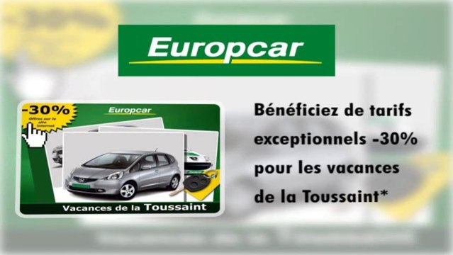 Offres Toussaint Europcar Brest