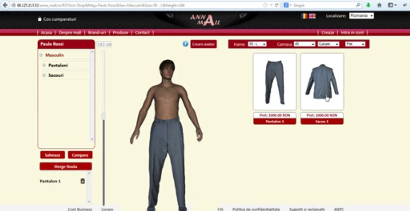3D Virtual Dressing Room