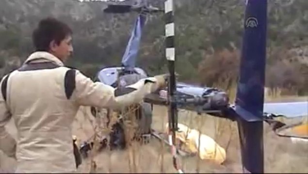 Helikopter sahibini bekliyor