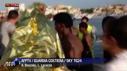Gravação mostra resgate em Lampedusa