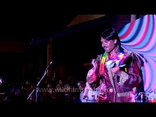 Magician Enchants the audience  : at Dilli Haat Magic Fest