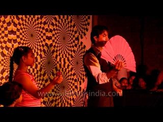 Wonderful magic act showed : at Dilli Haat Magic Fest