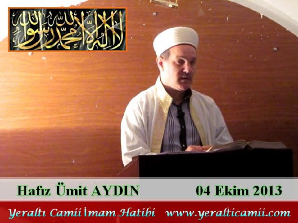 Cuma Vaaz'ı Yeraltı Camii İmam Hatibi / Hafız Ümit AYDIN