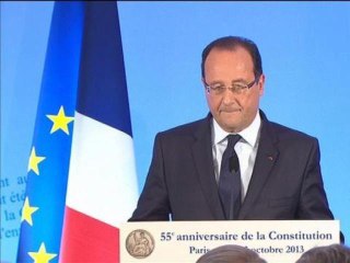 Hollande annonce un projet de loi pour la création d'un référendum d'initiative populaire - 03/10