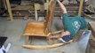 Il construit un Rocking Chair sans outils électriques!!!
