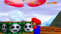 Super Mario 64 - Montagne Gla-Gla - Etoile 5 : Bonhomme de neige sans tête