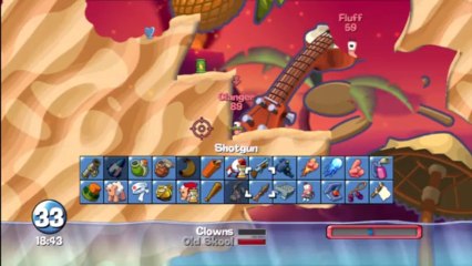 PS3 - Worms - Old Skool - Challenge 1