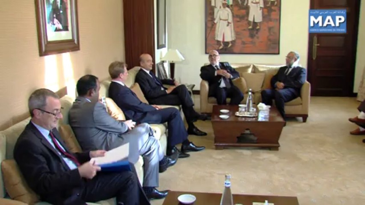 رئيس الحكومة يجري مباحثات مع عمدة مدينة بوردو الن جوبي