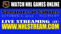 Watch Ottawa Senators vs Buffalo Sabres Live Streaming Game Online