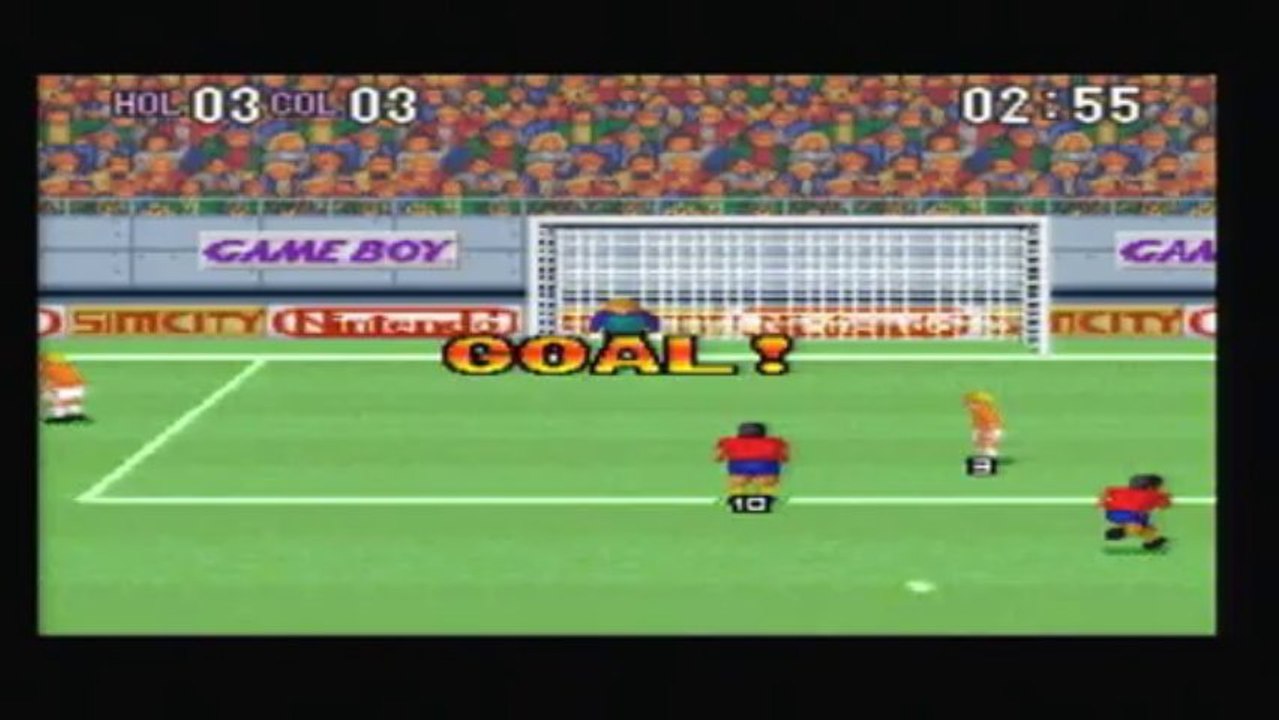 SNES - Super Soccer - Game 4 - Holland vs Columbia