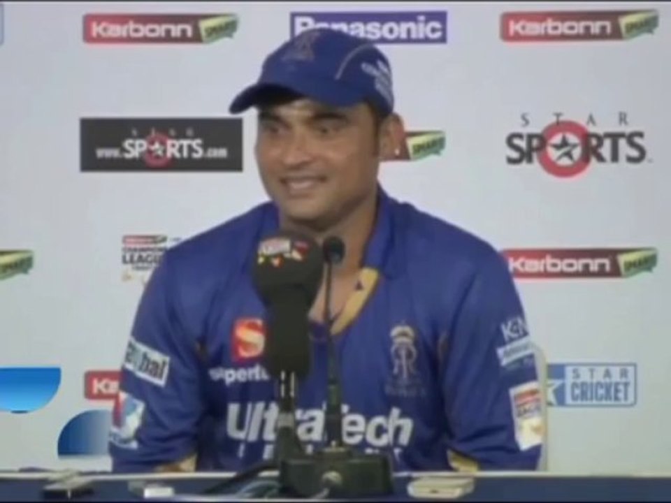 Pravin Tambe talks to media after taking 3 wickets