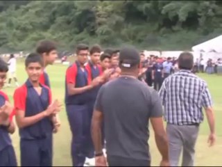 Brian Lara plays cricket match to raise funds