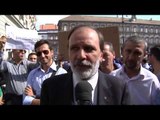 Napoli - La protesta degli operai dell'Ansaldo Breda (04.10.13)