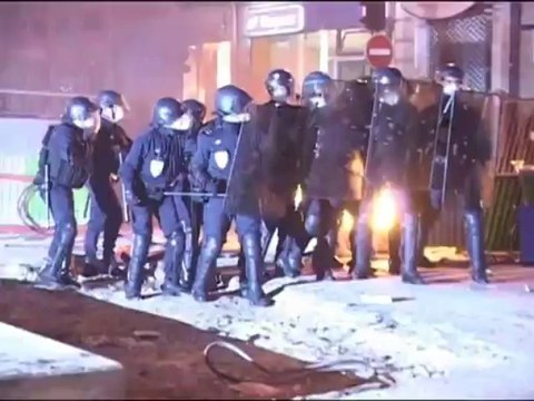 Paris (france) 06/05/2007 Emeutes soir de l'élection de Sarkozy