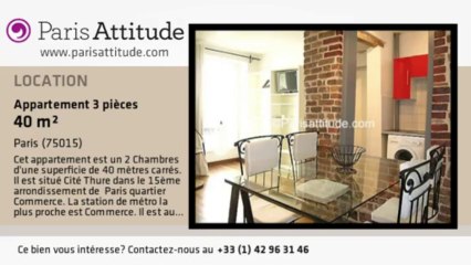 Appartement 2 Chambres à louer - Commerce, Paris - Ref. 2226