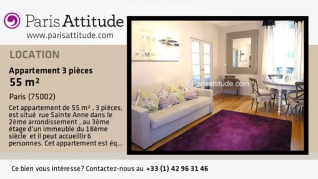 Appartement 2 Chambres à louer - Palais Royal, Paris - Ref. 6772