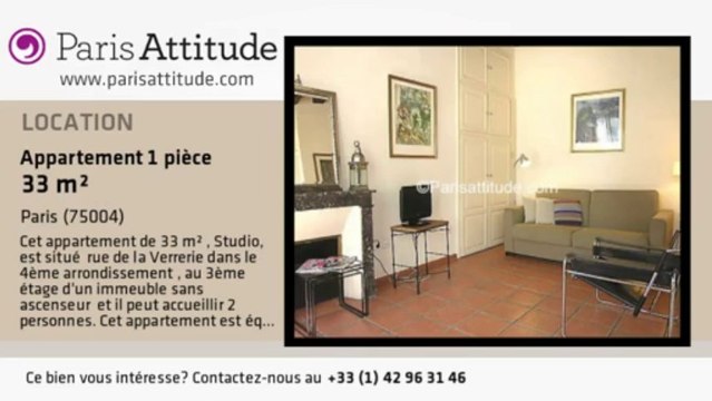 Appartement Studio à louer - Hôtel de Ville, Paris - Ref. 573