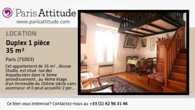 Duplex Alcove Studio à louer - Musée Picasso, Paris - Ref. 3791