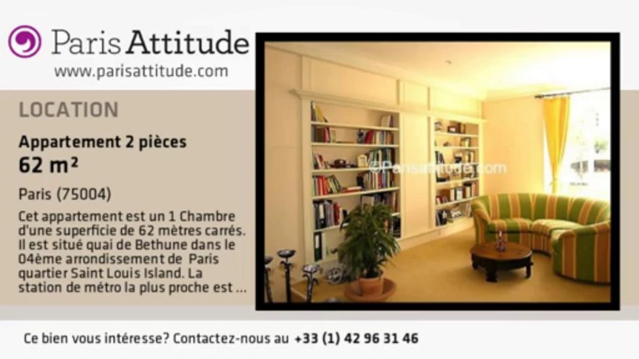 Appartement 1 Chambre à louer - Ile St Louis, Paris - Ref. 931