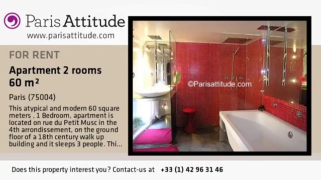 1 Bedroom Duplex for rent - Bastille, Paris - Ref. 3595